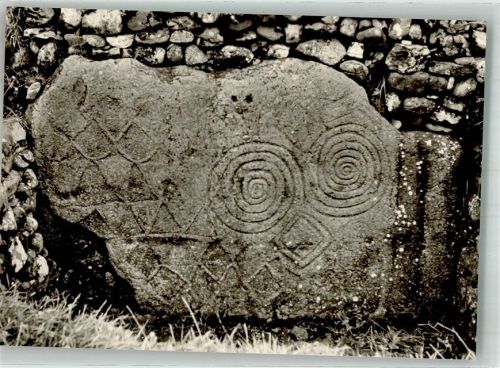 Umfassungsstein A New Grange Meath Irland No. IV/5 Fotograf Karl Hublow Konstanz