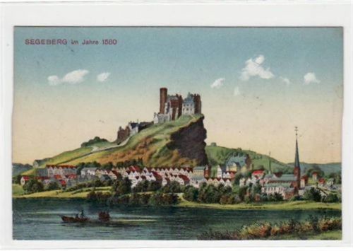 Segeberg im Jahre 1580 gelaufen, 1911 kleiner Knick unten links, sonst gut erhalten