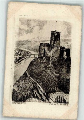 Bernkastel 1921 Ruine Landshut