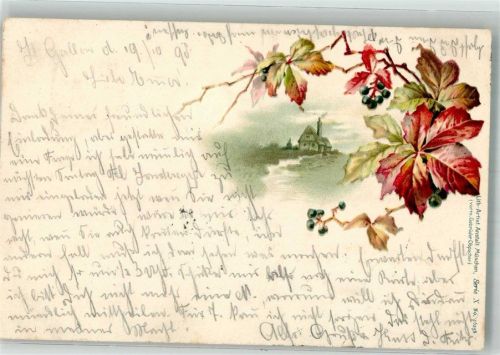 1898 Lith. Artist. Anstalt Serie X No. 16258