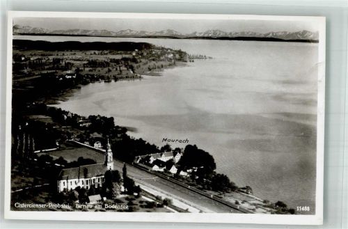 Birnau 1939 Fliegeraufnahme vom Zisterzienser-Kloster Birnau