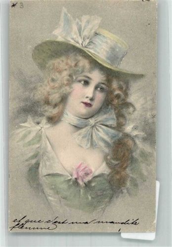 Paris 1901 Hutmode Frau