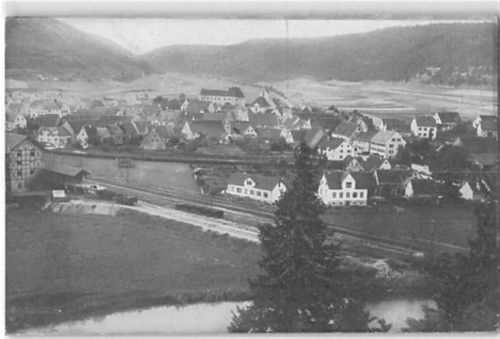 Immendingen. Blick vom Donauufer gelaufen. Gute Erhaltung.