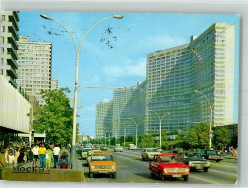 Moskau 1983 Auto Kalinin Prospekt