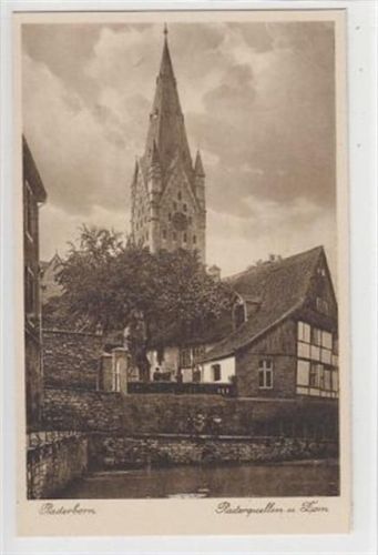Paderborn Paderborn. Paderquellen Dom ungelaufen Leichte Beschädigung rechter Rand, sonst gut erhalten