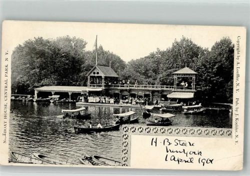 New York City 1901 Gasthaus Bootshaus Central Park