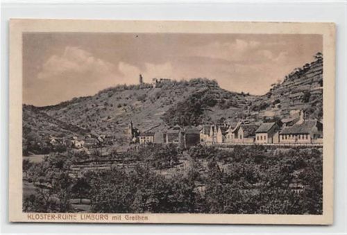 Bad Dürkheim Bad Dürkheim. ein Blick auf die Klosterruine Limburg. Karte beschrieben Leicht bügig, sonst gut erhalten