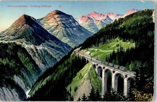 Zirl 1916 Vorbergviadukt Mittenwaldbahn