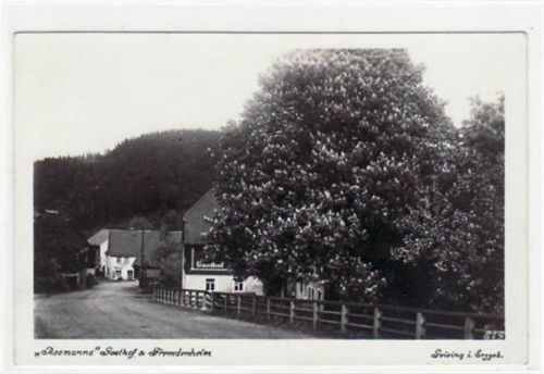 Geising Geising mit " Rossmanns " Gasthof u. Fremdenheim ungelaufen Gute Erhaltung.