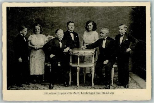 W2000 Lohbrügge Joh. Zapf Truppe Zirkus Variete Hamburg Liliputaner