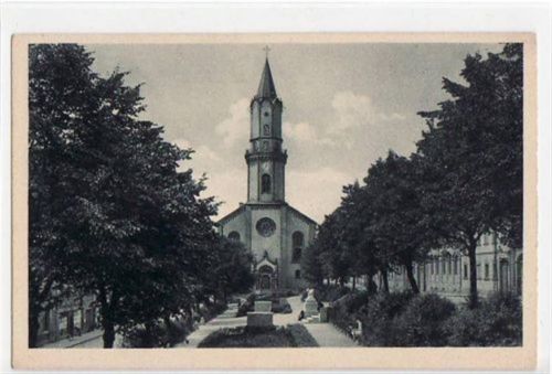 Markneukirchen mit Blick auf die Kirche ungelaufen Top Erhaltung.