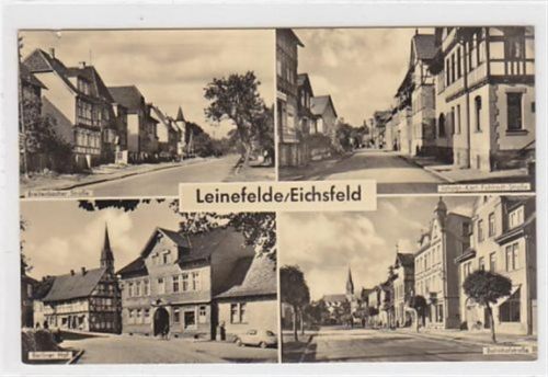 Leinefelde/Eichsfeld. Breitenbacher Straße Johann-Karl-Fuhlrodt-Straße Berliner Hof Bahnhofstraße gelaufen kleiner Riß oberer Rand, sonst gut erhalten