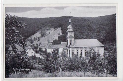 Springiersbach mit Blick auf die Kirche ungelaufen Gute Erhaltung.