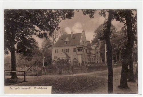 Berlin Wilmersdorf, Grunewald mit Paulsborn gelaufen, Marke entfernt. Gute Erhaltung.