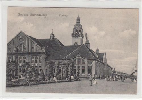 Swinemünde Seebad Swinemünde / Swinoujscie. Kurhaus gelaufen 1923. Gute Erhaltung.