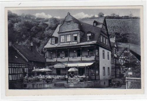 Obernhof Obernhof a.d. Lahn mit Gasthaus Bingel ungelaufen Top Erhaltung.