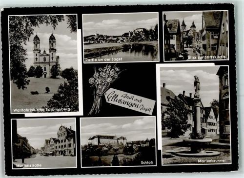 Ellwangen Wallfahrtskirche Schönenberg Marienstraße Schloß Marienbrunnen