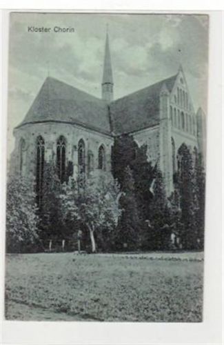 Kloster Chorin mit Kirche. Postalisch befördert mit Marke 1914. Kleiner Knick an der oberen rechten Ecke, sonst gut erhalten.