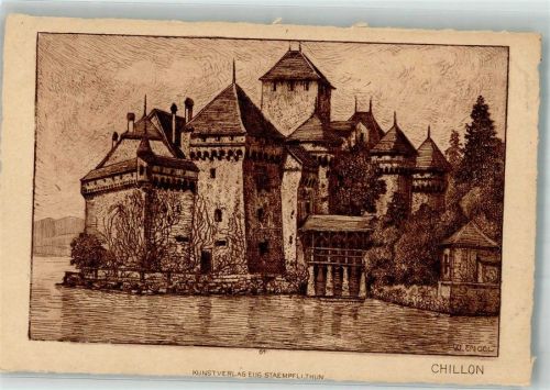 Chillon sign. Engel W. Kunstverlag Eug. Staempfli