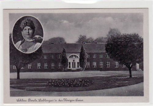 Schloss Paretz Lieblingssitz der Königin Luise mit Porträt der Königin ungelaufen Gute Erhaltung.