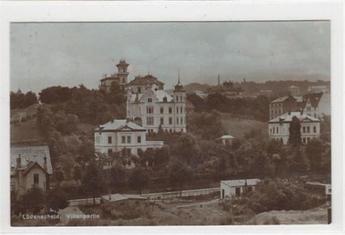 Lüdenscheid. Villenpartie gelaufen, 1927. Leicht fleckig, sonst gut erhalten