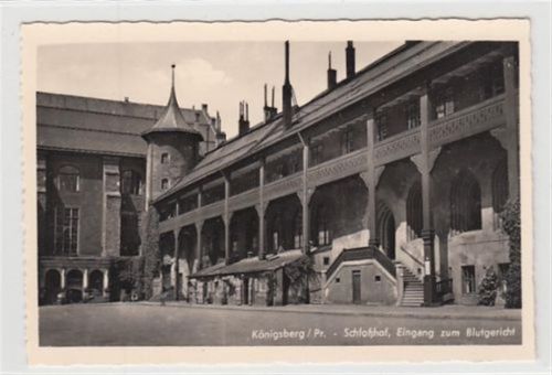 Königsberg Königsberg / Kaliningrad. Schloßhof, Eingang zum Blutgericht ungelaufen Top Erhaltung.