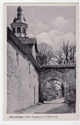 Schmalkalden Schmalkalden mit Eingang zur Wilhelmsburg ungelaufen Gute Erhaltung.