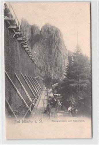 Bad Münster-Ebernburg Bad Münster. Rheingrafenstein Gradierwerk ungelaufen Gute Erhaltung.