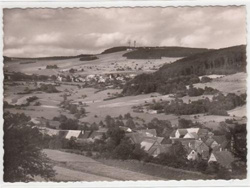 Blick über Busenborn auf Hoherodskopf, Taufstein-Haus der Jugend-Taufsteinmühle ungelaufen Gute Erhaltung.