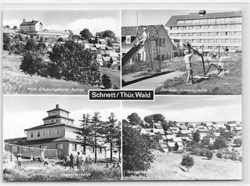 Schnett im Thüringer Wald mit FDGB-Erholungsheim u. Jugendherberge gelaufen. Gute Erhaltung.