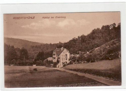 Robertsmühle im Mühltal bei Eisenberg i. Thüringen gelaufen von 1928. Gute Erhaltung.