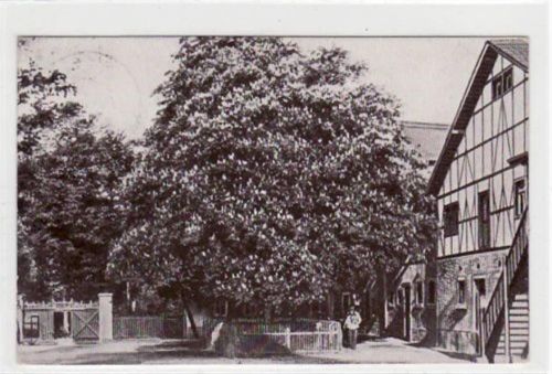 Arvedshof mit Frauenschule gelaufen von 1926 kleiner Knick oben links, leichter Stempeldurchdruck, sonst gut erhalten.
