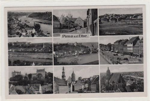 Breitestraße, Plan und Elbbrücke ungelaufen Sehr gut erhalten.
