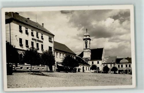 Hotel Kirche Ladengeschäft Stempel WK II
