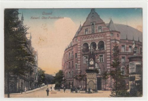 Kassel Kassel. kaiserliche Ober - Postdirektion gelaufen, 1912. Leichter Stempeldurchdruck, leicht stockfleckig, sonst gut erhalten