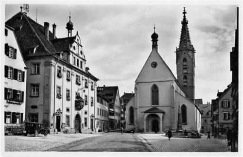 Rottenburg am Neckar. Rathaus Domkirche ungelaufen Gute Erhaltung.