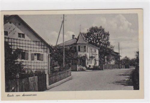 Buch am Ammersee. Straßenpartie. Ungelaufen. Sehr gute Erhaltung.
