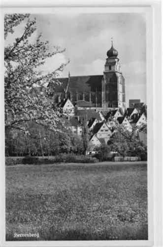 Herrenberg. ein Blick auf die Kirche ungelaufen Sehr gut erhalten.