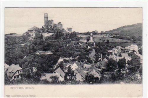 Reichenberg mit Gesamtansicht. ungelaufen frühe Karte, da Anschriftseite noch ungeteilt. Gute Erhaltung.