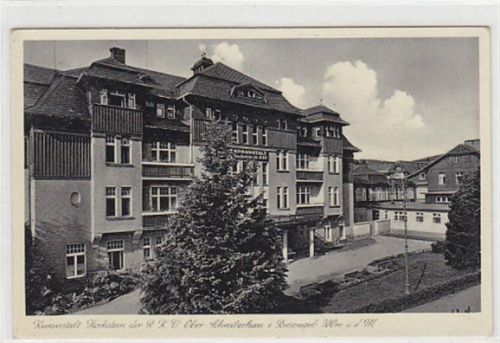 Schreiberhau Ober-Schreiberhau - Szklarska Poreba / Kreis Hirschberg - Jelenia Góra im Riesengebirge. Kuranstalt Hochstein der R. K. V ungelaufen Rückseite leicht fleckig, sonst gut erhalten