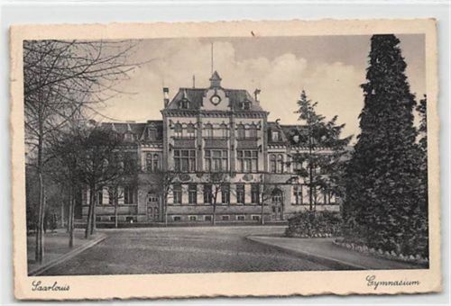 Saarlouis Saarlouis. ein Blick auf das Gymnasium gelaufen. Gute Erhaltung.