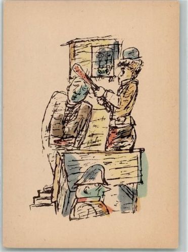 sign. R. Ziegler Chaplin im Zirkus 2. Folge Woldemar Klein Verlag Nr. K 877