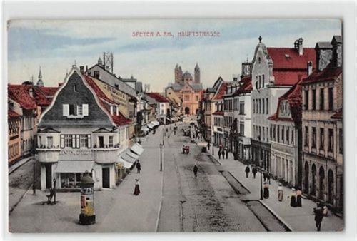Speyer am Rhein. Hauptstrasse gelaufen. Gute Erhaltung.