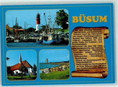 Büsum Leuchtturm Fischerboote