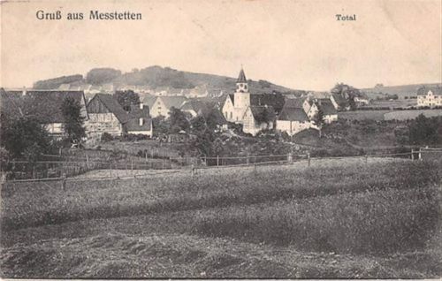 Messtetten. Kirche. Feldpost Ecken mit Albumabdrücken, sonst gut erhalten