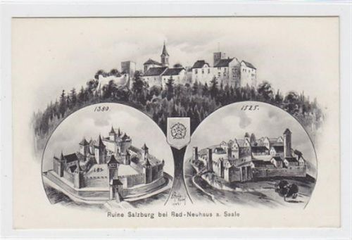 Künstlerkarte sign. Felle mit Ruine Salzburg ungelaufen Gute Erhaltung.