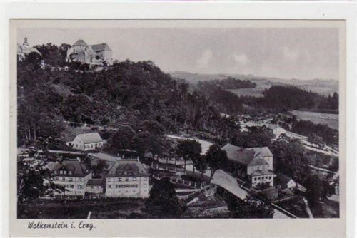 Warmbad Wolkenstein Warmbad Wolkenstein mit Teilansicht und Schloss gelaufen von 1942. Gute Erhaltung.