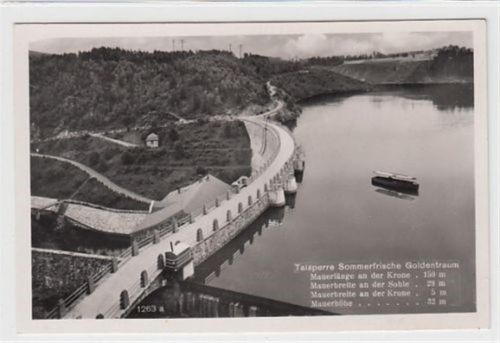 Talsperre Sommerfrische Goldentraum / Zlotniki Lubanskie - Kreis Lauban / Luban ungelaufen Top Erhaltung.