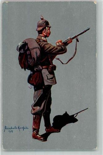sign. Alüschwitz-Kuroffski Infanterist des 4. Garde Regiment zu Fuß Spende Rotes Kreuz