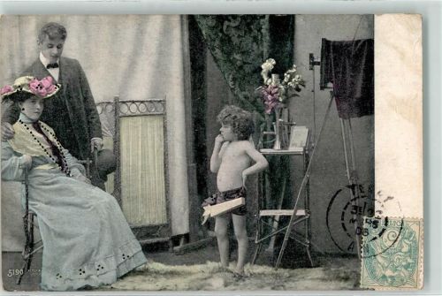 1906 Amor im Fotoatelier Serie Nr. 5190 Verlag Alterocca - Terni